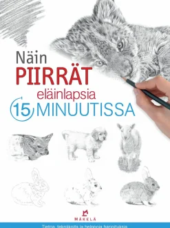 Kustannus-Mäkelä Näin piirrät eläinlapsia 15 minuutissa* Harrastekirjat|Aikuisten Värityskirjat Ja Värikynät