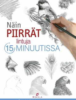 Kustannus-Mäkelä Näin piirrät lintuja 15 minuutissa* Harrastekirjat|Piirustusoppaat Ja Taidekirjat