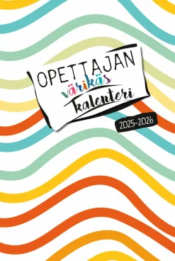 Aurinko Kustannus Opettajan värikäs kalenteri 2025-2026* Kalenterit|Opiskelutarvikkeet