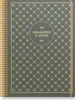 Burde Organizer & Notes Vihreä 2025-2026 (lukuvuosikalenteri)* Kalenterit|Opiskelutarvikkeet