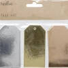 Hedlund Pakettikortteja 4x8cm 20-pack foil painatus 3 eri väriä* Postitustarvikkeet|Kortit Ja Paketointi