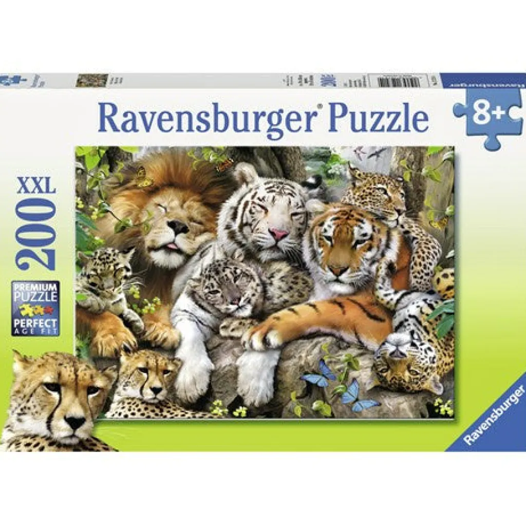 Ravensburger Palapeli 200 palaa Big Cat Nap* Palapelit|Pelit Ja Lelut