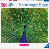 Ravensburger Palapeli 500 palaa Peacock* Palapelit|Pelit Ja Lelut