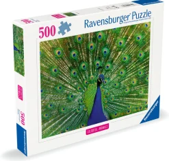 Ravensburger Palapeli 500 palaa Peacock* Palapelit|Pelit Ja Lelut