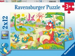 Ravensburger Palapeli 2 x 12 palaa My Dino Friends* Palapelit|Pelit Ja Lelut