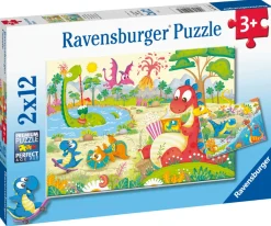 Ravensburger Palapeli 2 x 12 palaa My Dino Friends* Palapelit|Pelit Ja Lelut
