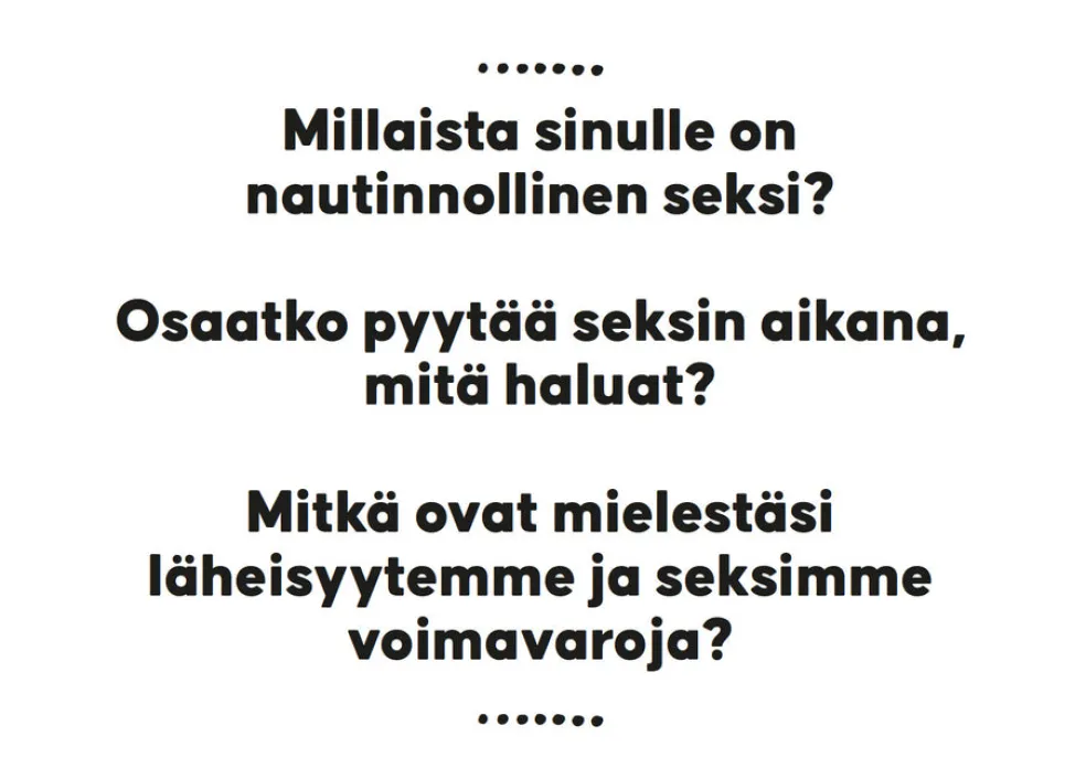 Parisuhteen keskustelukortit - Läheisyys ja seksi Hidasta Elämää