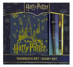 Akowest Oy Päiväkirjasetti A5 Harry Potter, päiväkirja taikasauva kuulakärkikynä & “noidan luuta” lyijykynä* Päiväkirjat Ja Ystäväkirjat