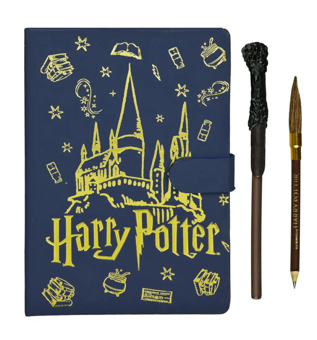 Akowest Oy Päiväkirjasetti A5 Harry Potter, päiväkirja taikasauva kuulakärkikynä & “noidan luuta” lyijykynä* Päiväkirjat Ja Ystäväkirjat