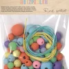 Folia Puiset helmet 84kpl pastel* Lasten Askartelu Ja Piirustus|Makramee