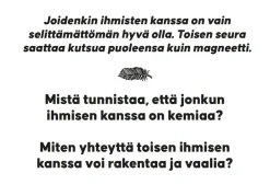 Rakkauden etsijän keskustelukortit Hidasta Elämää