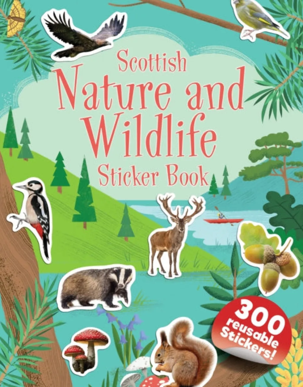 Birlinn General Scottish Nature and Wildlife Sticker Book* Puuha, Väritys Ja Askartelu