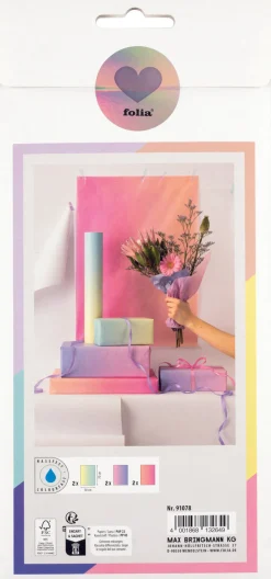 Silkkipaperi 6 arkkia Rainbow 50x70cm