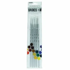 Sivellinsetti 5 kpl keinokuitu Liquitex Basic