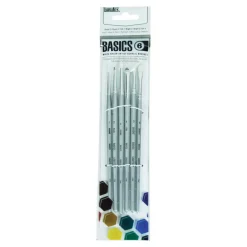 Sivellinsetti 6 kpl keinokuitu Liquitex Basic