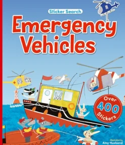Bonnier Books Ltd Sticker Search: Emergency Vehicles* Puuha, Väritys Ja Askartelu
