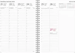 Burde Study Textile roosa 2025-2026 (lukuvuosikalenteri)* Kalenterit|Opiskelutarvikkeet