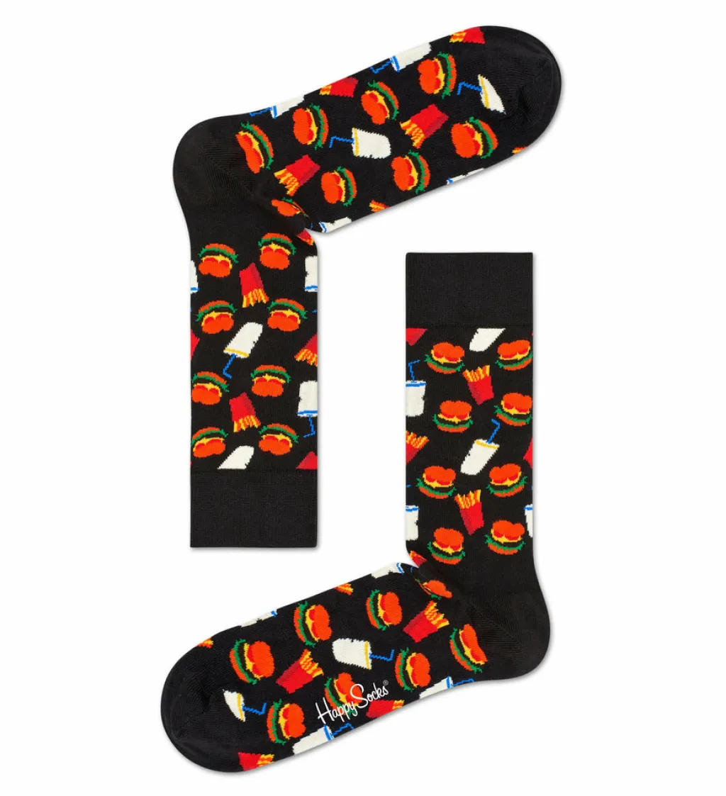 Happy Socks Sukat 41-46 Hamburger* Laukut Ja Asusteet|Tavarat