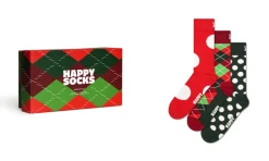 Sukat Happy Socks 41-46 Holiday Classics lahjapakkaus 3 paria