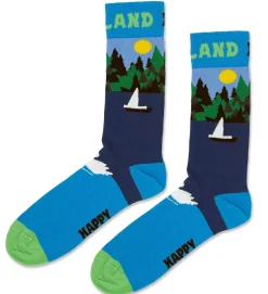 Happy Socks Sukat Finland Edition Finland Swan 36-40* Uutuustuotteet|Laukut Ja Asusteet