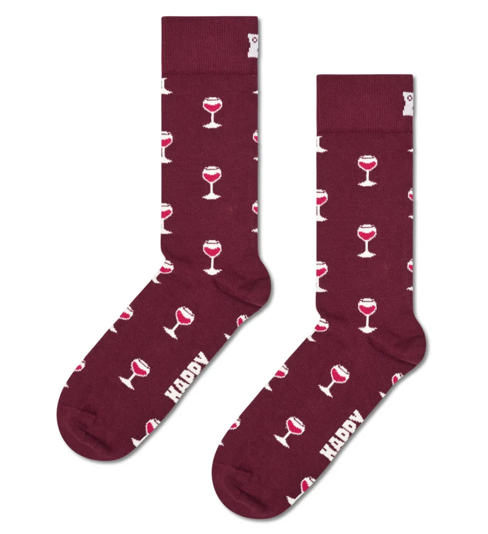 Sukat Happy Socks Glass Of Wine 41-46