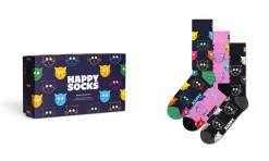 Sukat Happy Socks Mixed Cat 36-40 Lahjapakkaus 3 paria
