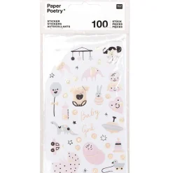 Tarra-arkki 4kpl Baby vaaleanpunainen Rico Design