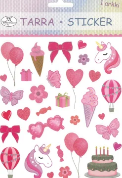 J.K. Primeco Oy Tarra-arkki 15x17cm pinkki* Juhlatarvikkeet|Lasten Askartelu Ja Piirustus