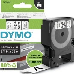 Newell Brands Tarrateippi DYMO D1 19mm Musta/Valkoinen* Toimistokoneet Ja Pienlaitteet