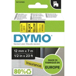 Newell Brands Tarrateippi DYMO D1 12mm Musta/Keltainen* Toimistokoneet Ja Pienlaitteet