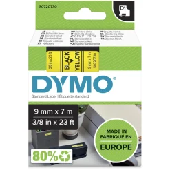 Newell Brands Tarrateippi DYMO D1 Teippi 9mm Musta/Keltainen* Toimistokoneet Ja Pienlaitteet