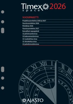 Ajasto Timex Space -vuosipaketti 2026* Kalenterit|Opiskelutarvikkeet