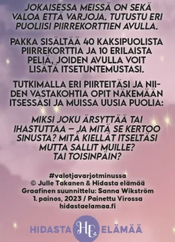 Valot & varjot minussa -kortit Hidasta Elämää