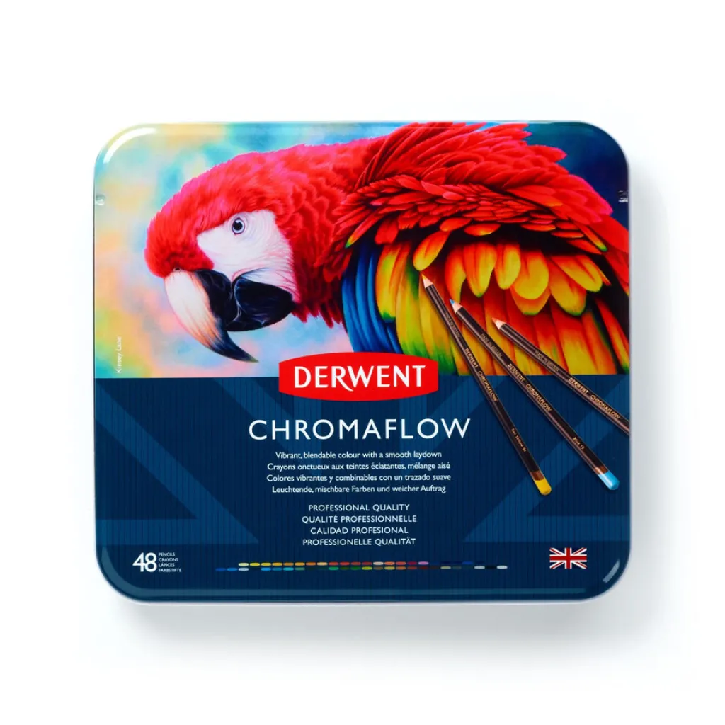 Derwent Värikynä 48 kpl Chromaflow* Piirtäminen Ja Luonnostelu|Derwent Taidetarvikkeet