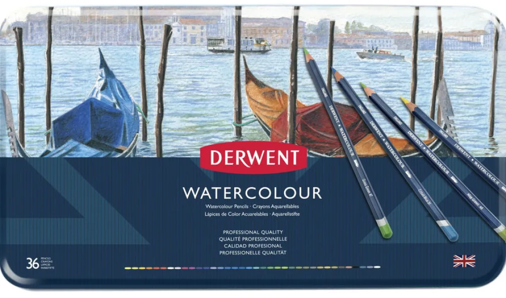 Derwent Värikynä 36 väriä Watercolour* Piirtäminen Ja Luonnostelu|Derwent Taidetarvikkeet